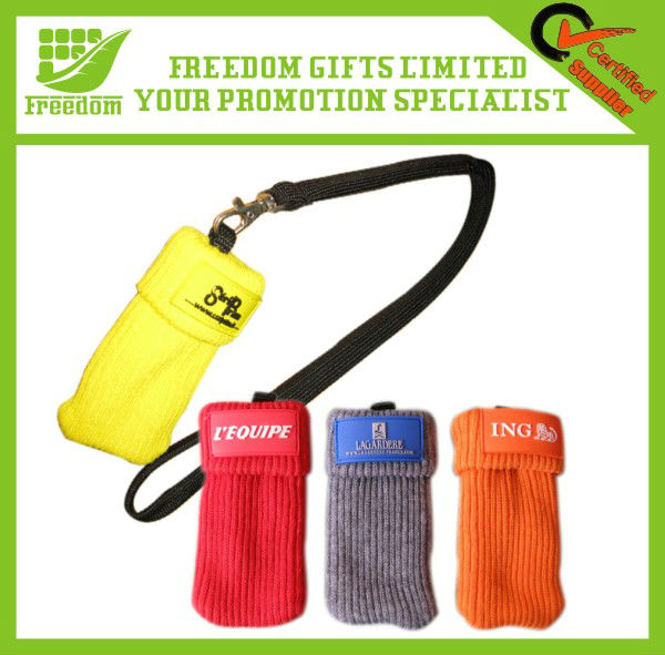 Advertising Promotion Lanyard With Mobile Phone Bag