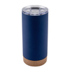 16oz Straight Cup Cork Rubber Bottom Stainless Steel Coffee Mug With Lid
