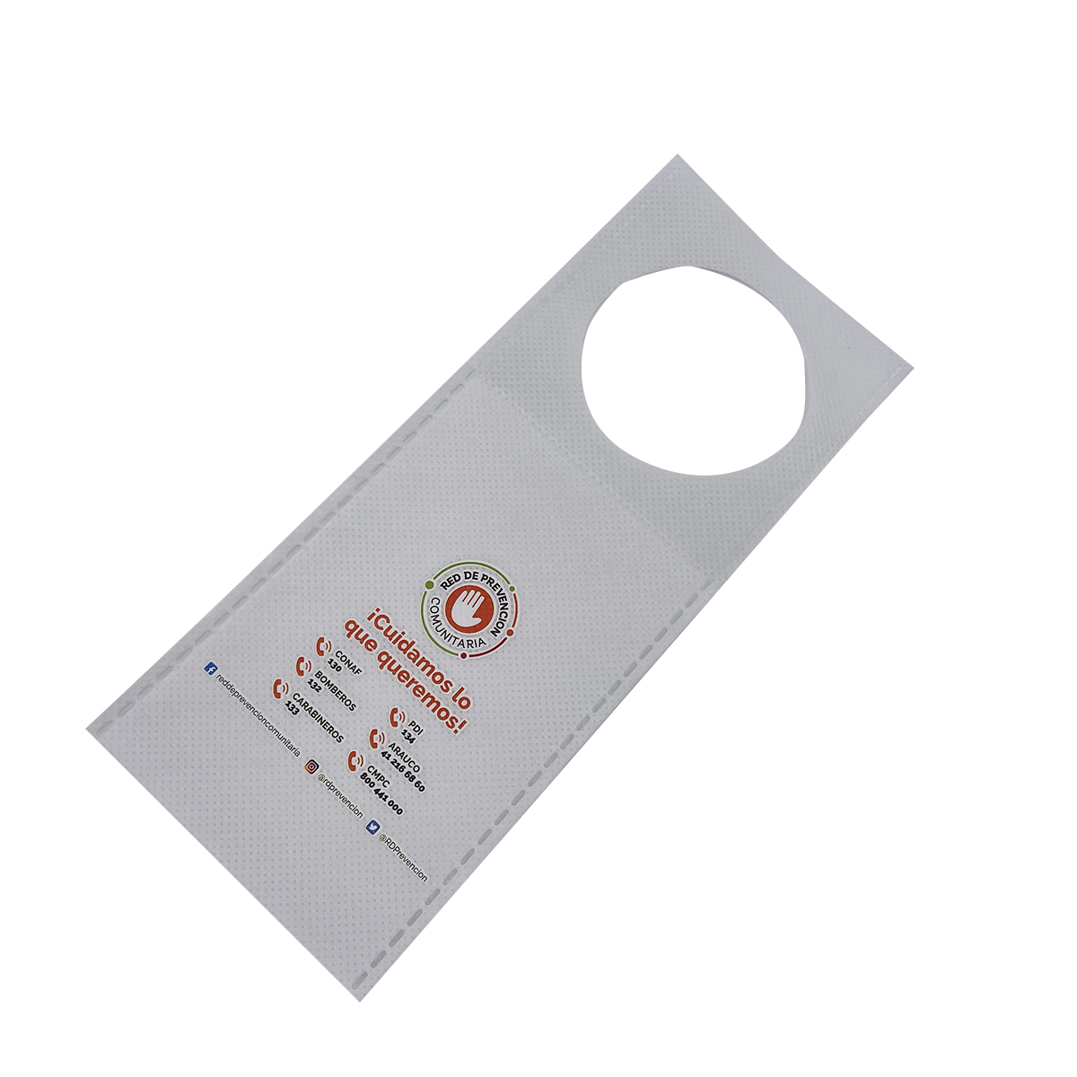 High Quality Custom Non Woven Door Hanger Hotel Room Door Knob Tag