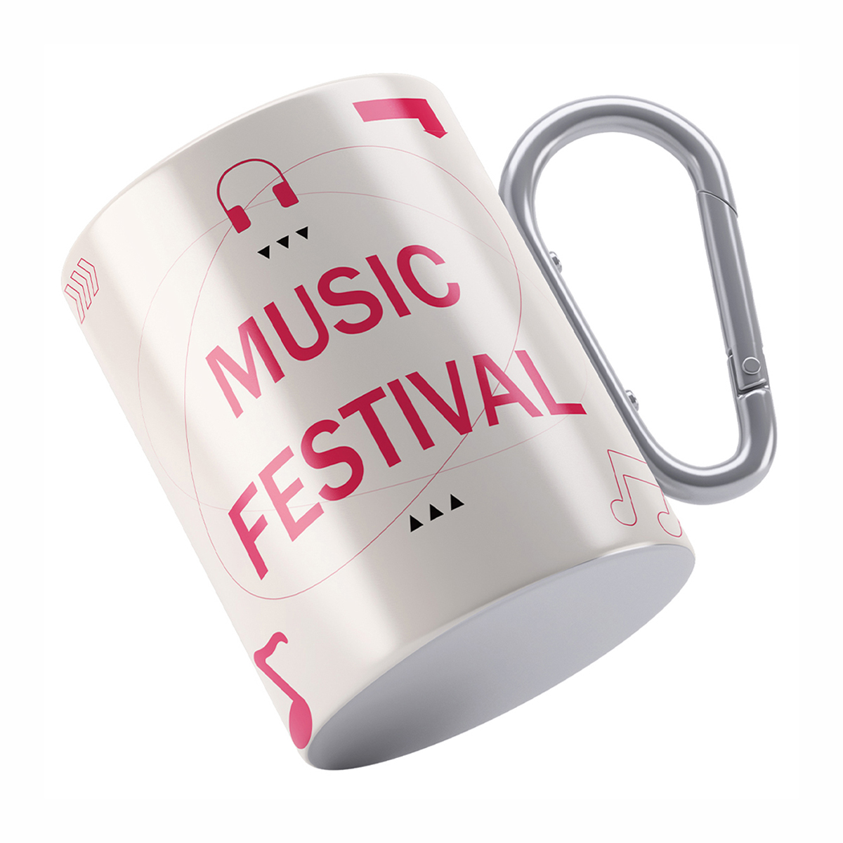 Wholesale Double Wall 10oz Stainless Steel Camping Carabiner Mug