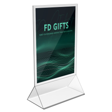 Acrylic Table Sign Counter Top Menu Card Display Sign Stand