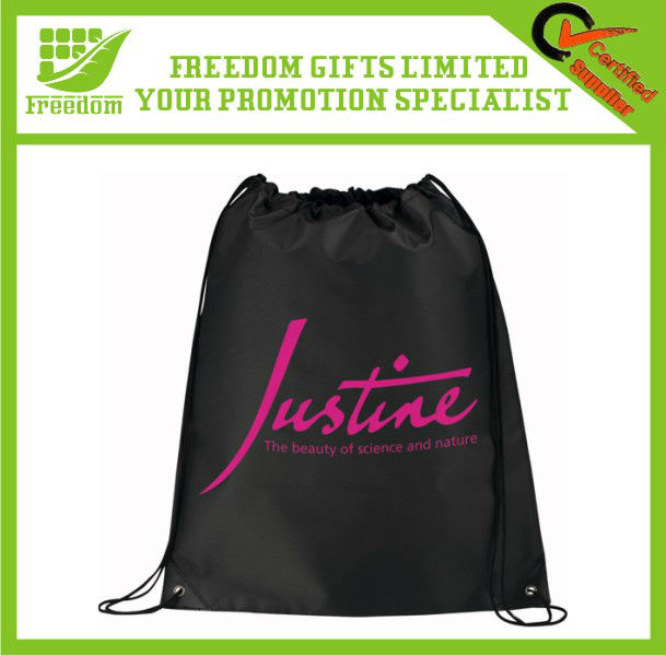 Logo Personalized Promotional Polyester Cinch Backpack