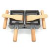 Wood Handle Mini Cheese Raclette Set