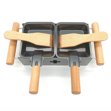Wood Handle Mini Cheese Raclette Set