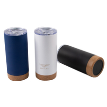 Double Wall Vacuum Stainless Steel Water Bottle Tumbler With Cork Bottom