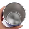 16oz Straight Cup Cork Rubber Bottom Stainless Steel Coffee Mug With Lid