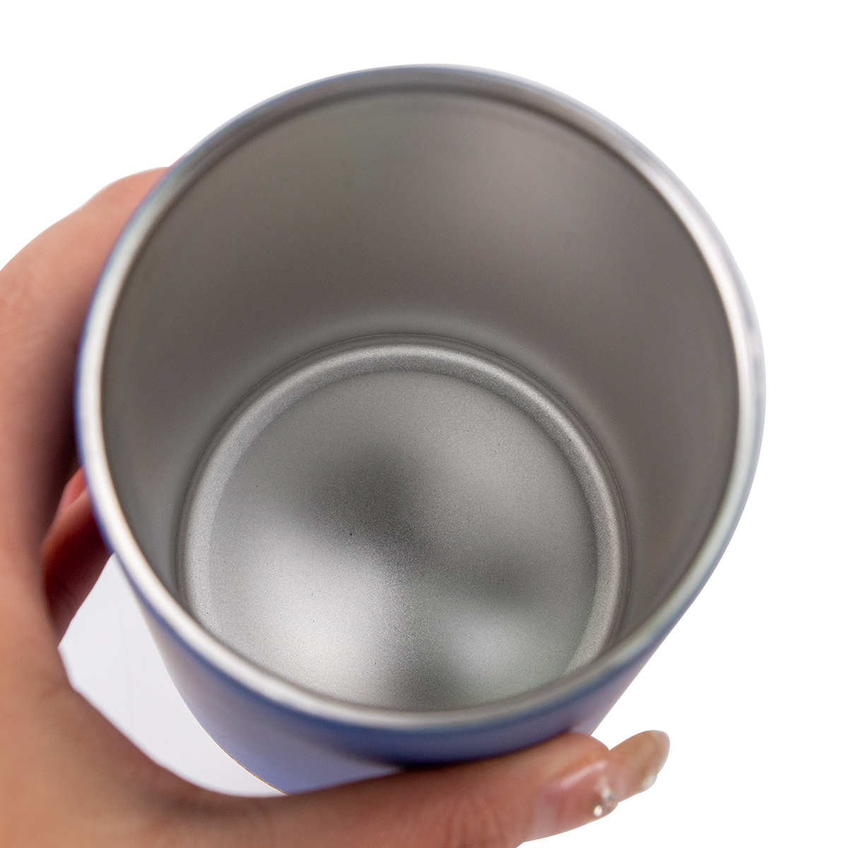 16oz Straight Cup Cork Rubber Bottom Stainless Steel Coffee Mug With Lid
