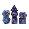 Customized Polyhedral Resin RPG Dice Set Acrylic Plastic Dice Game