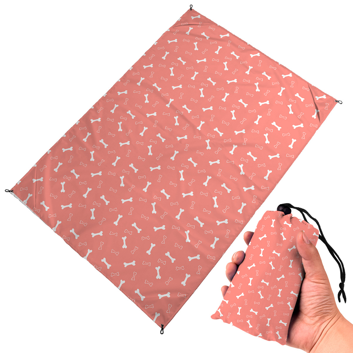 Durable Sand Proof Beach Blanket Waterproof Folding Beach Mat