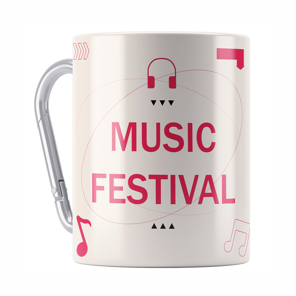 Wholesale Double Wall 10oz Stainless Steel Camping Carabiner Mug