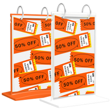 Factory Personalized Custom Acrylic Table Display Stand Sign Menu Card Holder