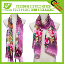 Digital Printing Ladies 100% Silk Neck Scarf