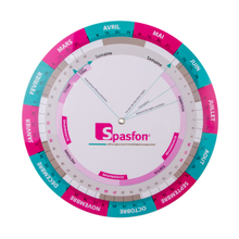 High Quality Custom Logo Plastic Medical Round Pregnancy Calculator Wheel