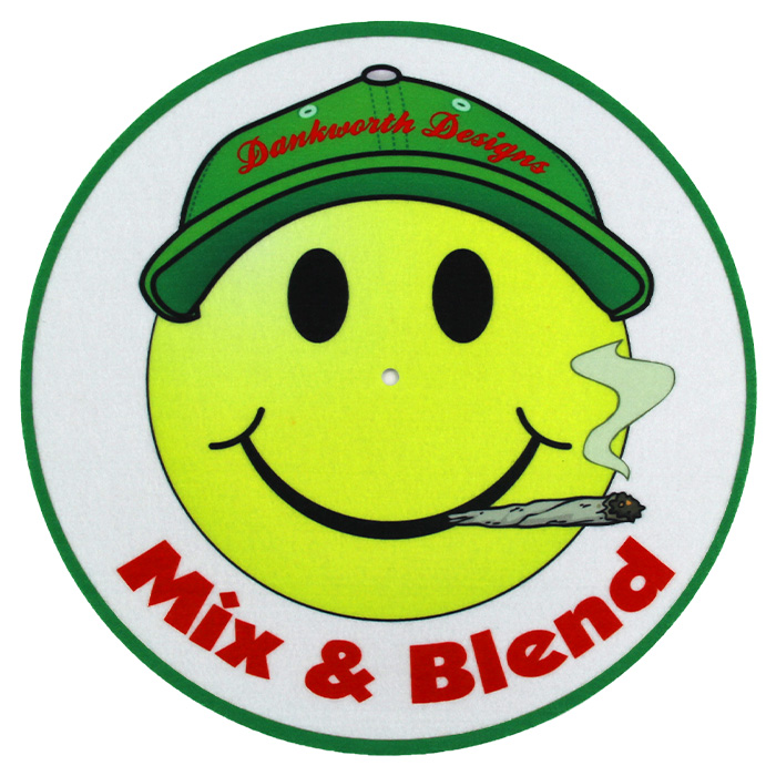 Custom Printed Classic Anti Slip Design Felt Turntable Slipmat