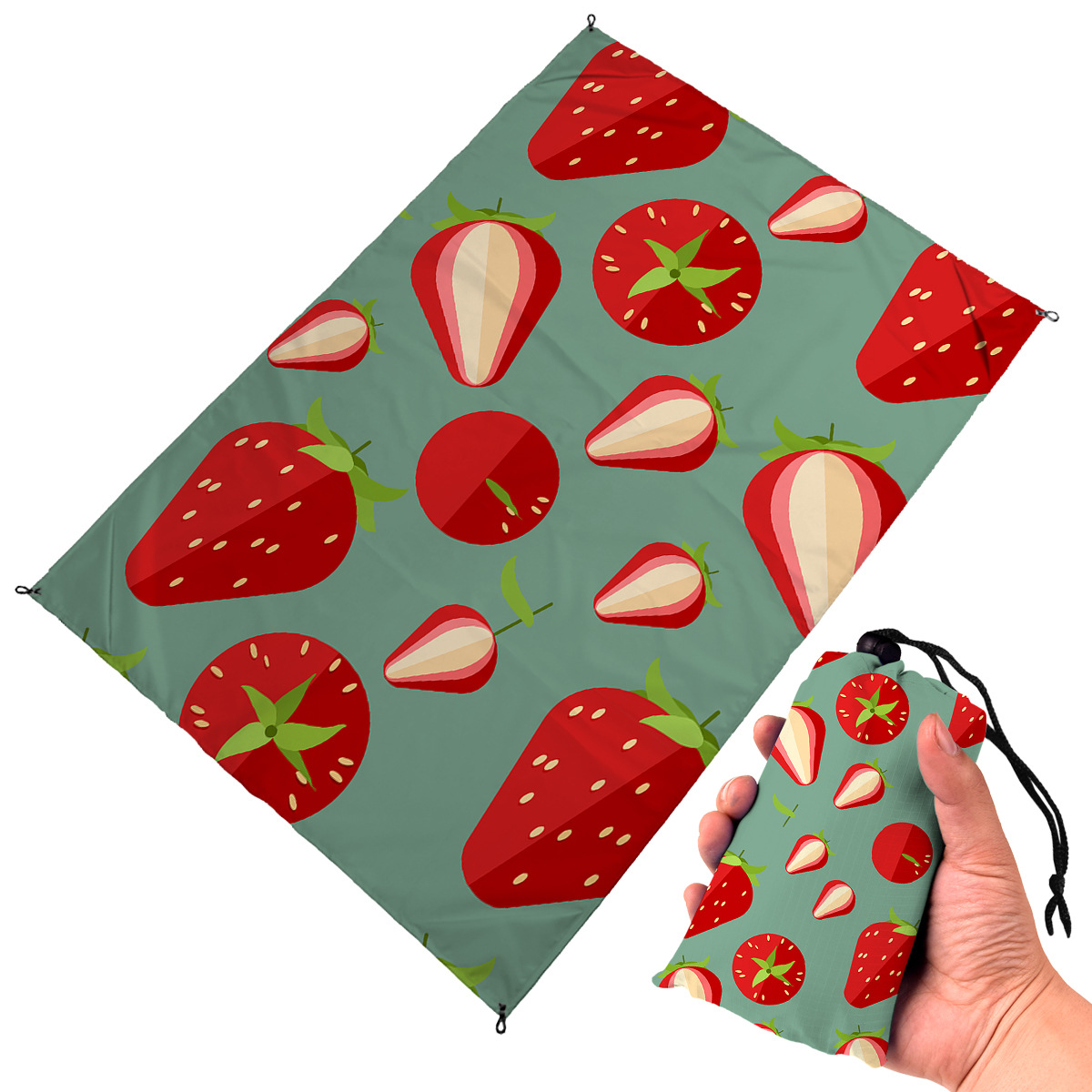 Outdoor Portable Traveling Picnic Blanket Foldable Sand Free Beach Mat