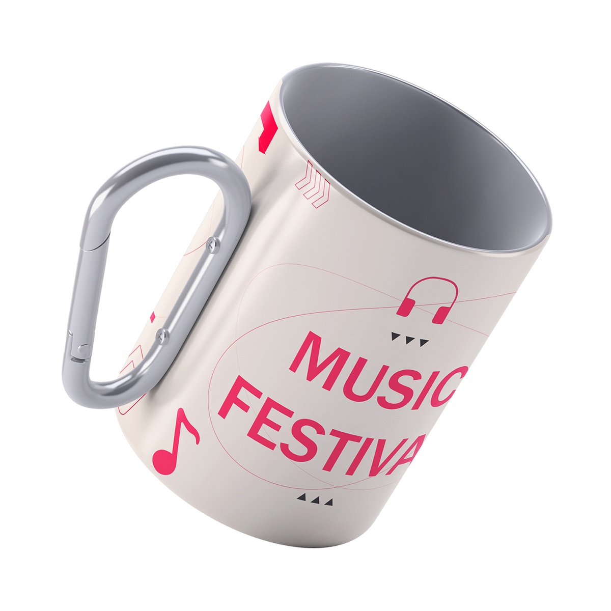 Wholesale Double Wall 10oz Stainless Steel Camping Carabiner Mug