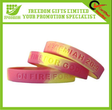 Promotional Fashion Debossed Silicone Wristband Bracelet