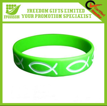 Debossed Color Filled Cheap Silicone Wrist Band