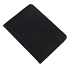 Custom Logo Black PU Leather Travel Passport Cover Holder