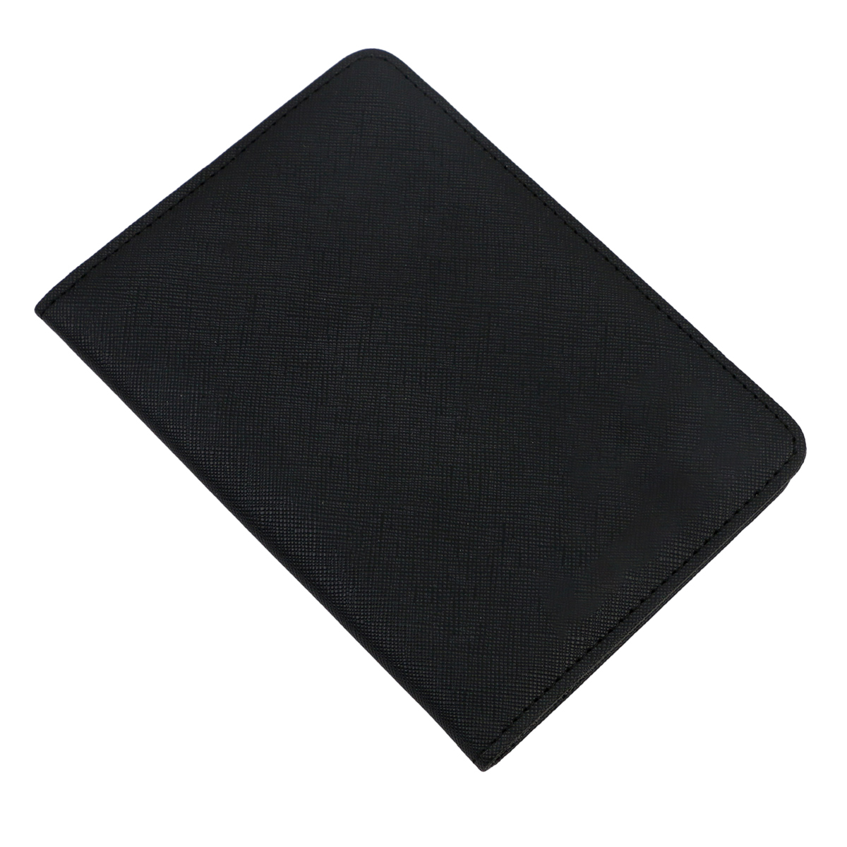 Custom Logo Black PU Leather Travel Passport Cover Holder