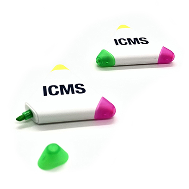 3 in 1 Highlighter Marker Triangle Multi Color Highlighter