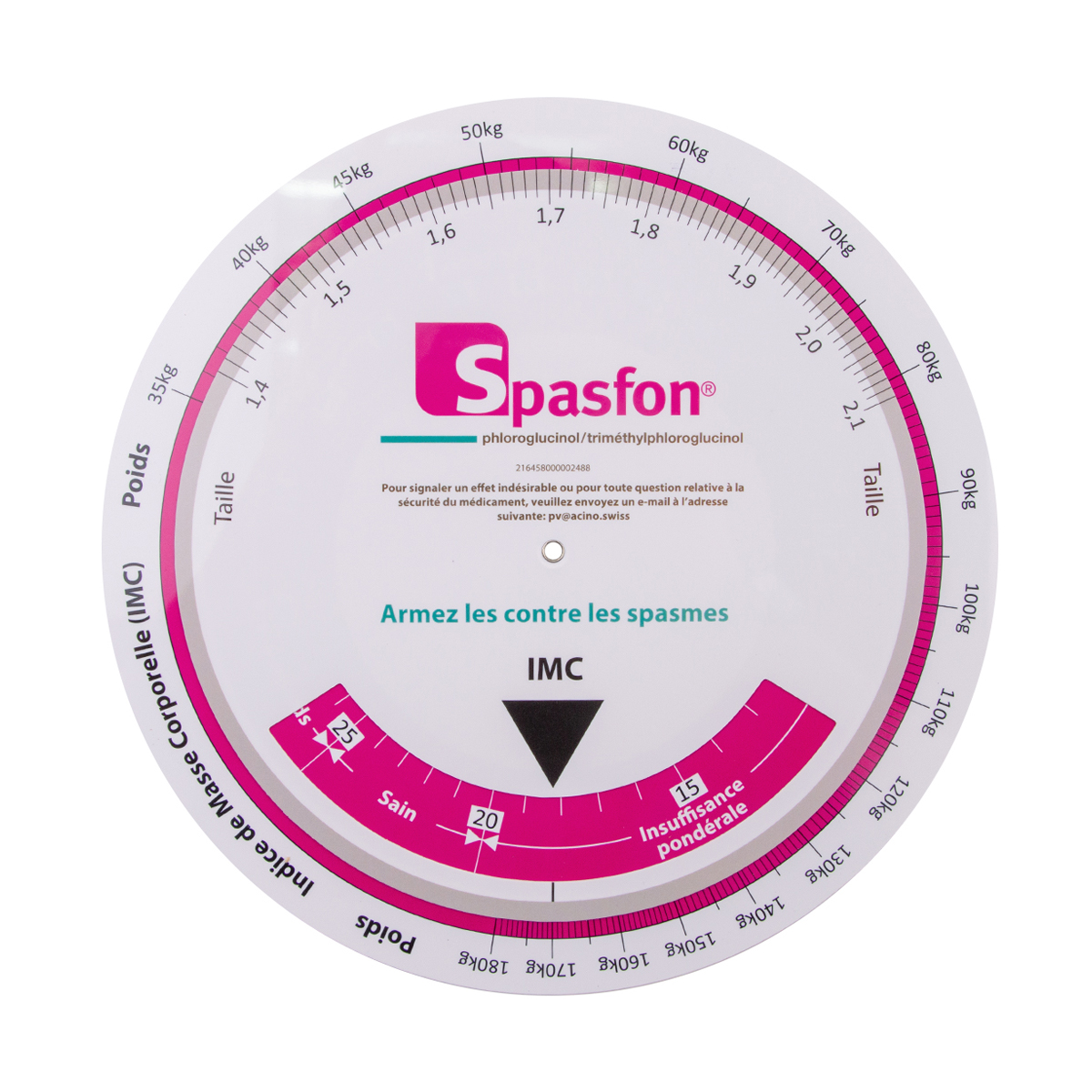 High Quality Custom Logo Plastic Medical Round Pregnancy Calculator Wheel