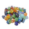 Custom Design Colorful Resin Soft Edge Polyhedral Dice Set