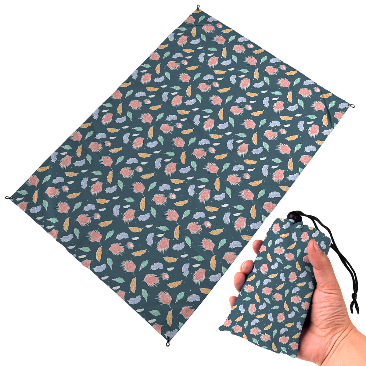 Durable Sand Proof Beach Blanket Waterproof Folding Beach Mat