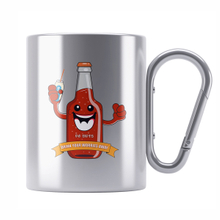 Stainless Steel Double Wall Travel Camping Mug With Carabiner Handle