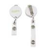 Plastic Badge Reel Retractable ID Card Badge Holder With Belt Clip