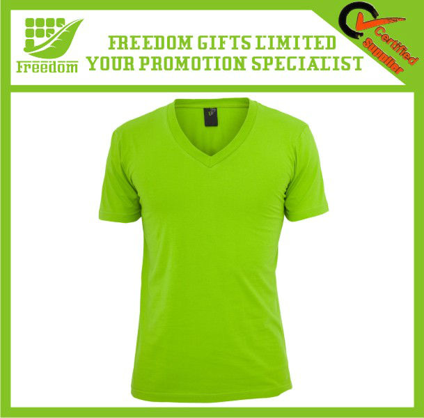 Cotton Short Sleeve Green T Shirts For Promotion