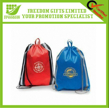 Logo Printed Customized Polyester Drawstring Bag