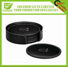 Customized Logo Printed Leather Cup Pad