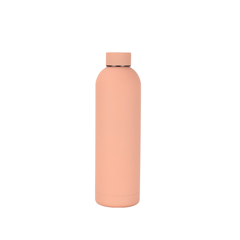 Wholesale Custom Logo Rubber Coated 750ml Water Stainless Steel Small Mouth Bottle