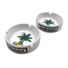 Cheap Custom Round White Smooth Ceramic Cigar Ashtray