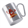 Stainless Steel Double Wall Travel Camping Mug With Carabiner Handle