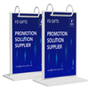 Acrylic Outdoor Brochure Holder Desk Label Display Menu Card Stand