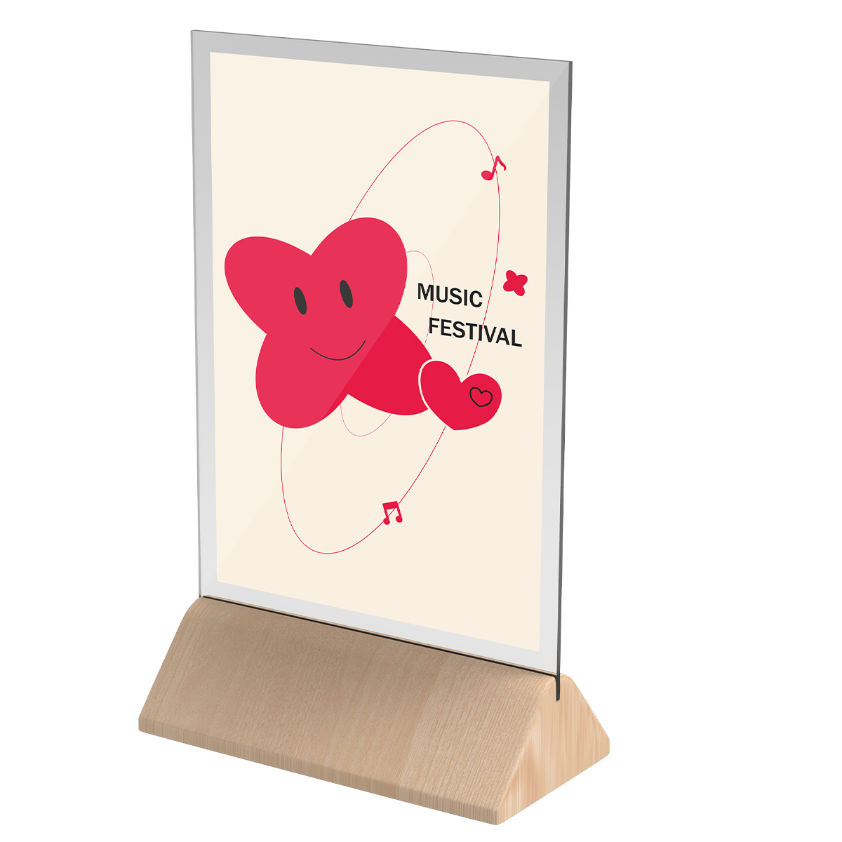 Wholesale Customized Counter Top Menu Card Display Sign Stands