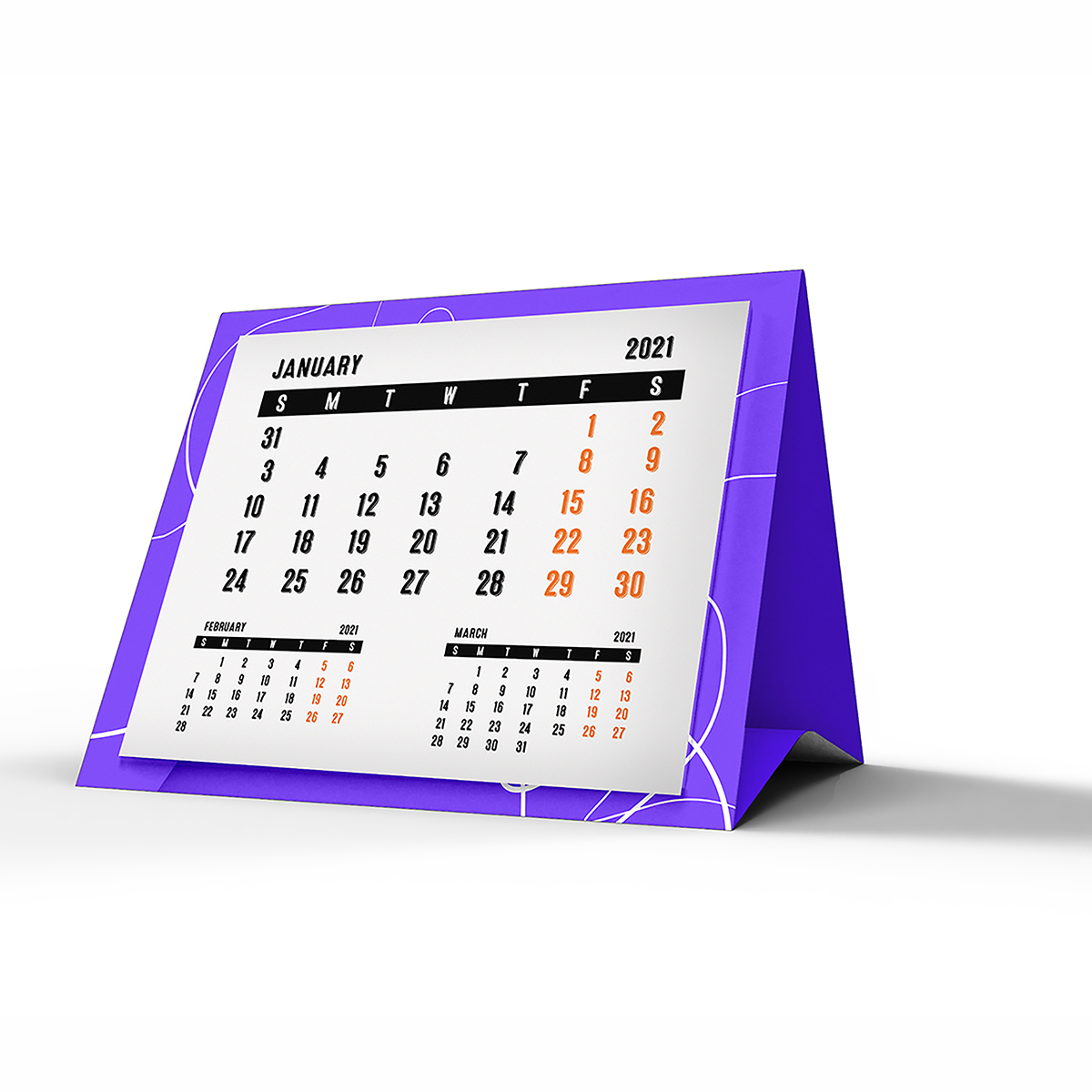Factory Direct Sale Desktop Calendar Desk Advent Calendar Table Calendar