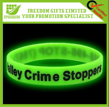 Customized Design Glowing Silicone Wristband