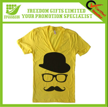 Best Selling V-Neck Combed Cotton T-shirts
