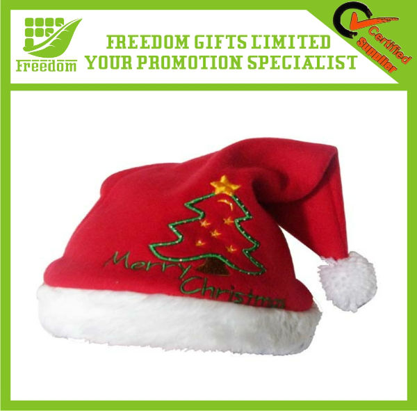 Most Popular Logo Printed Christmas Hats For Adults