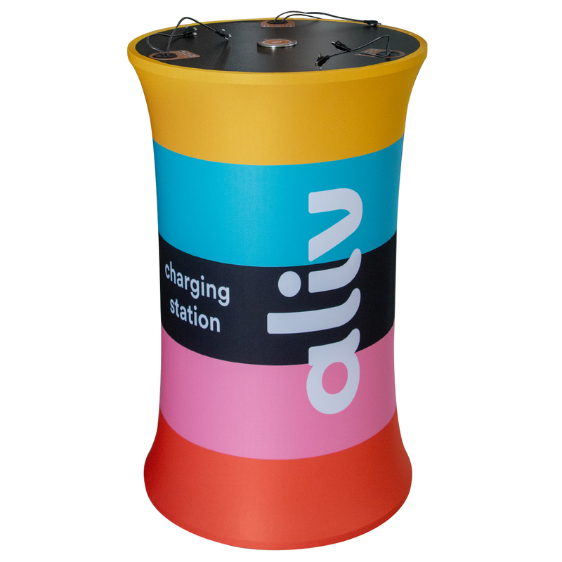 Mobile Phone Charging Table Promotion Trade Show Table