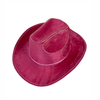 Customized El Wire Light Up LED Flashing Cowboy Hat With Light