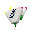 3 in 1 Highlighter Marker Triangle Multi Color Highlighter