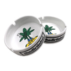 Cheap Custom Round White Smooth Ceramic Cigar Ashtray