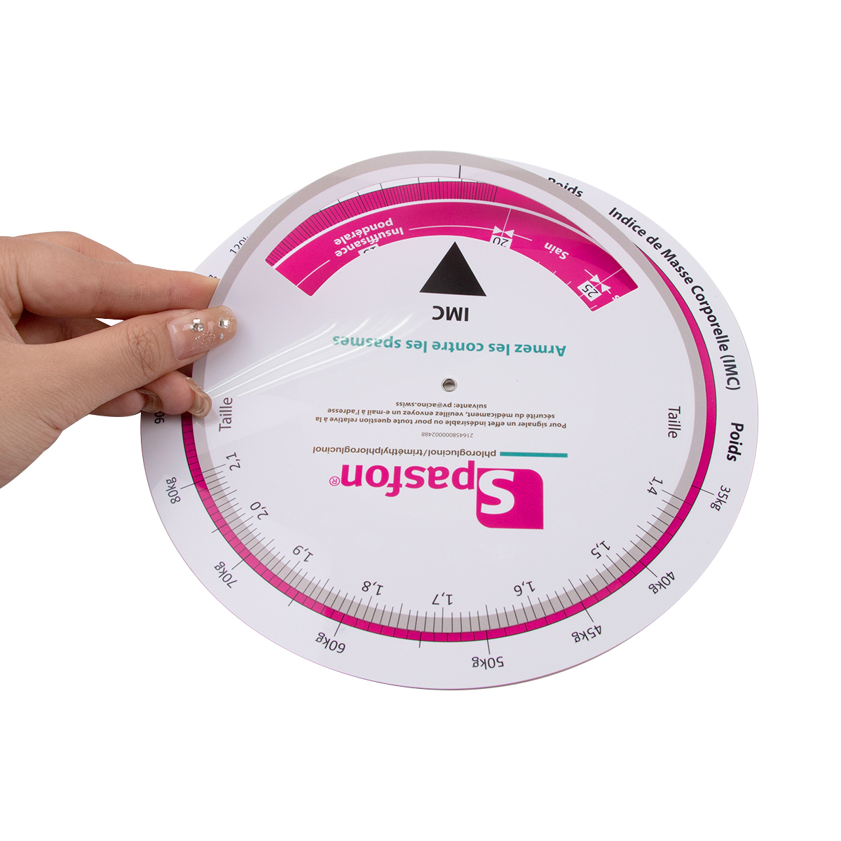 High Quality Custom Logo Plastic Medical Round Pregnancy Calculator Wheel