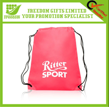 Advertising Logo Branded Drawstring Tote Bag