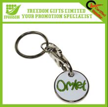 Promotional Metal Trolley Token Coin Keychain