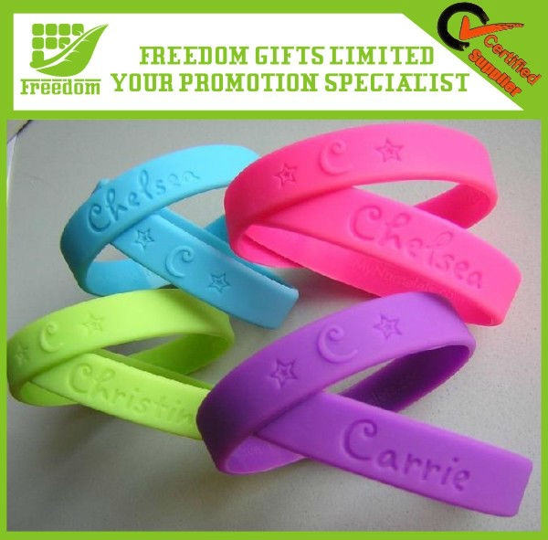 Promotional Gifts Printing Logo Silicone Wrist Band